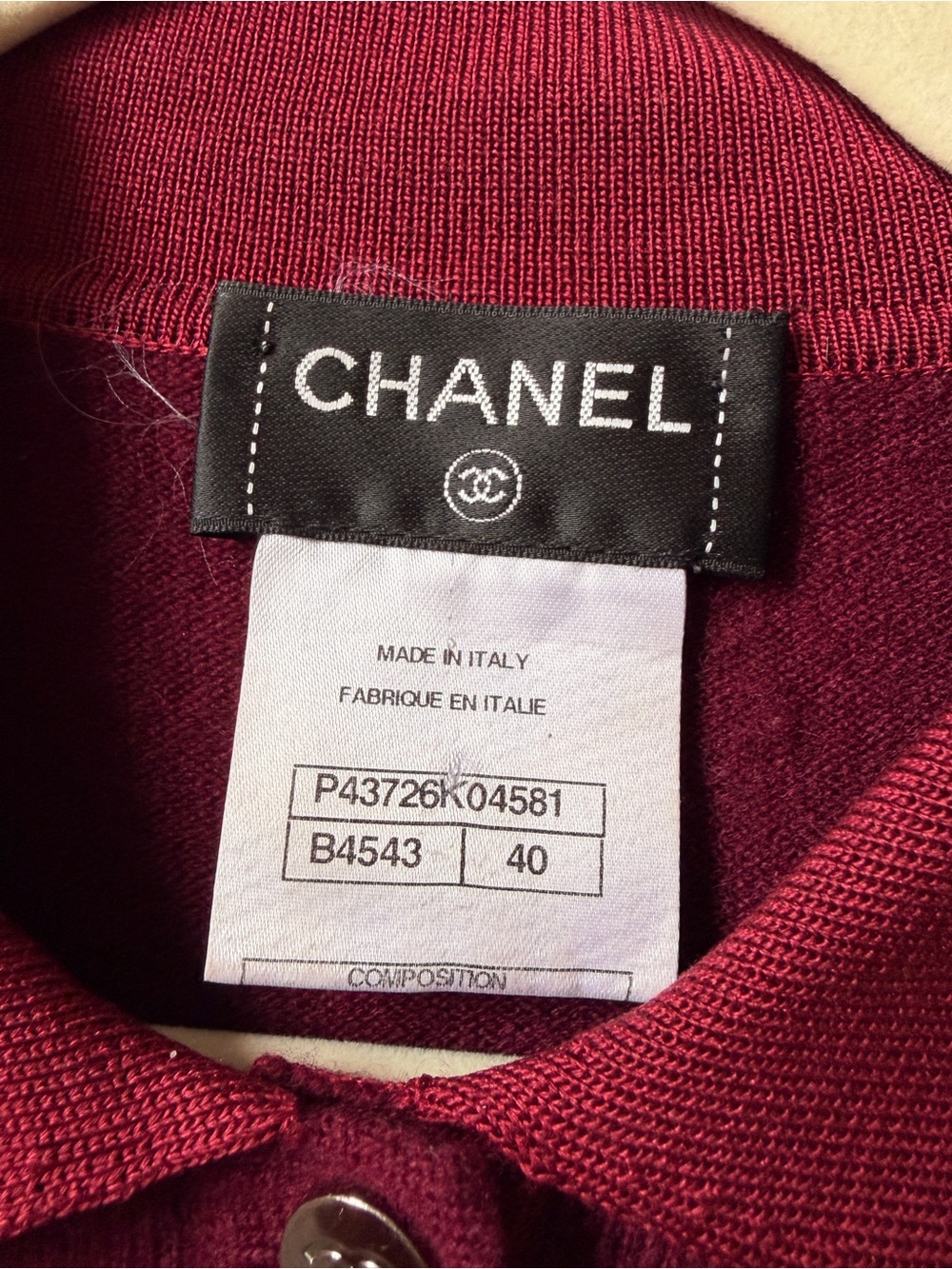 CHANEL Raspberry Polo with Embroidered Rider Motif - Picture 3 of 9